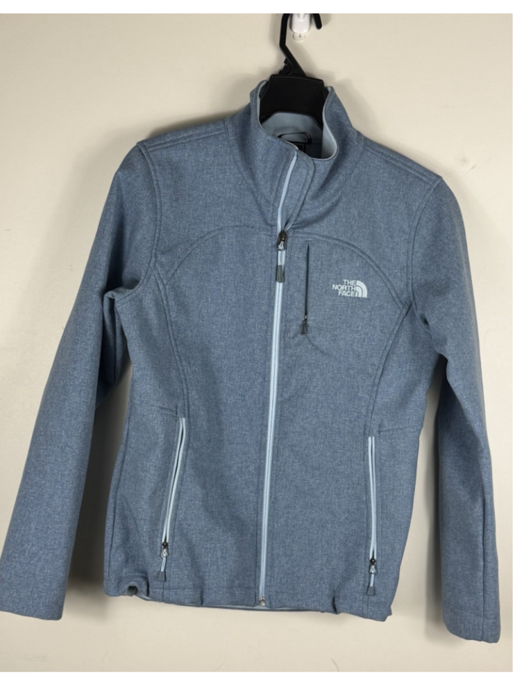 North Face - Apex Jacket - Womens - Medium - Soft Shell - Blue - Full Zip